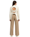 Blazer Bold Back panna con schiena scoperta – foto 4