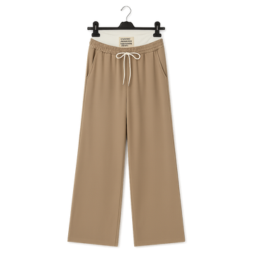 Set Everyday Ease top e pantalone – pantalone beige – foto 1